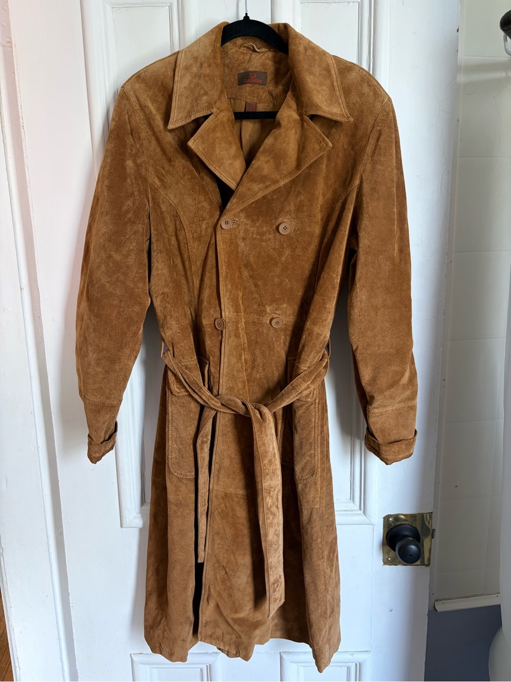 Vintage Danier Leather Suede Trench Coat Style Jacket